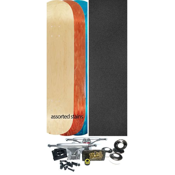 Cheap Blank Skateboards Topshelf Natural Skateboard Deck - 8" x 32" - Complete Skateboard Bundle